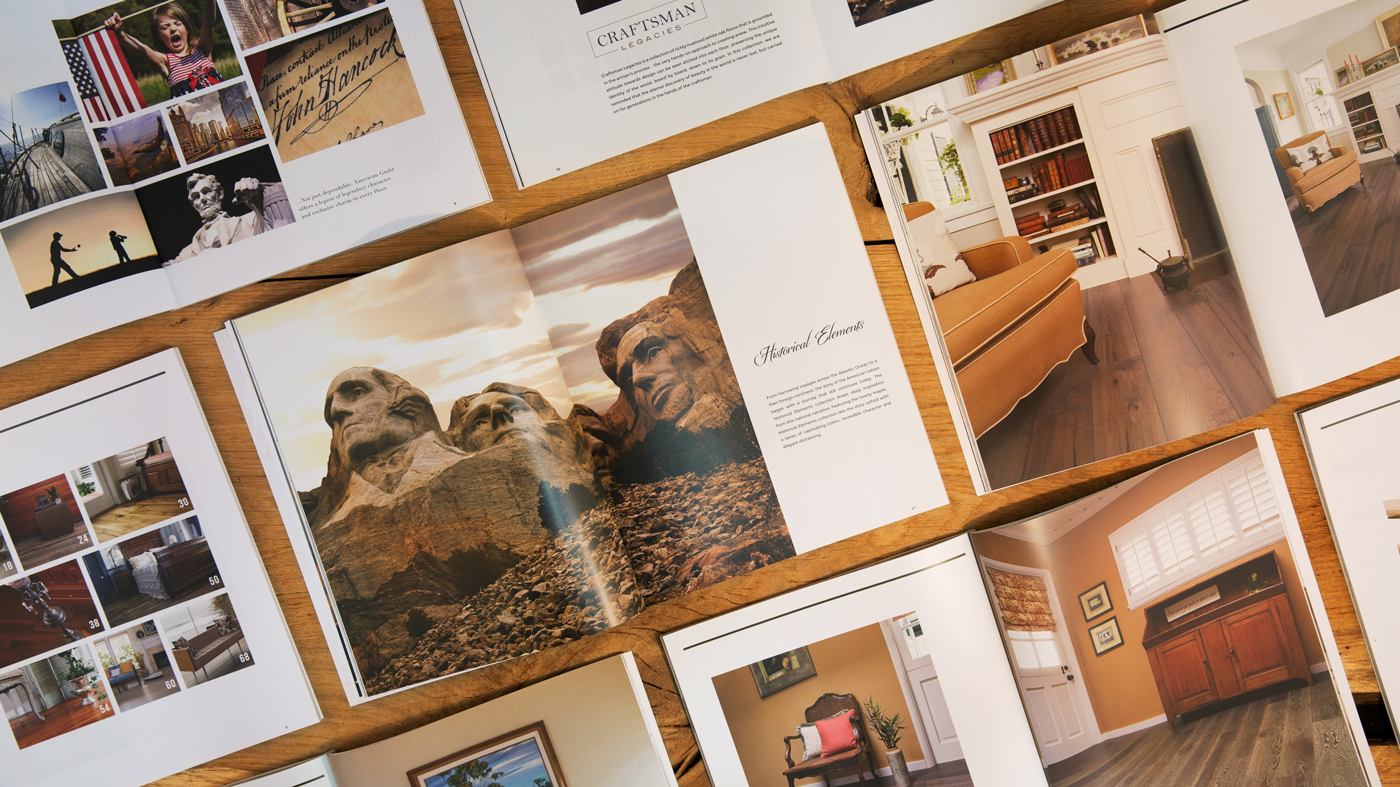 Flooring Catalog Graphic Print Design