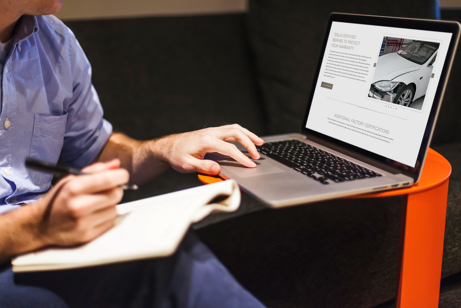 Tesla Marketing Page