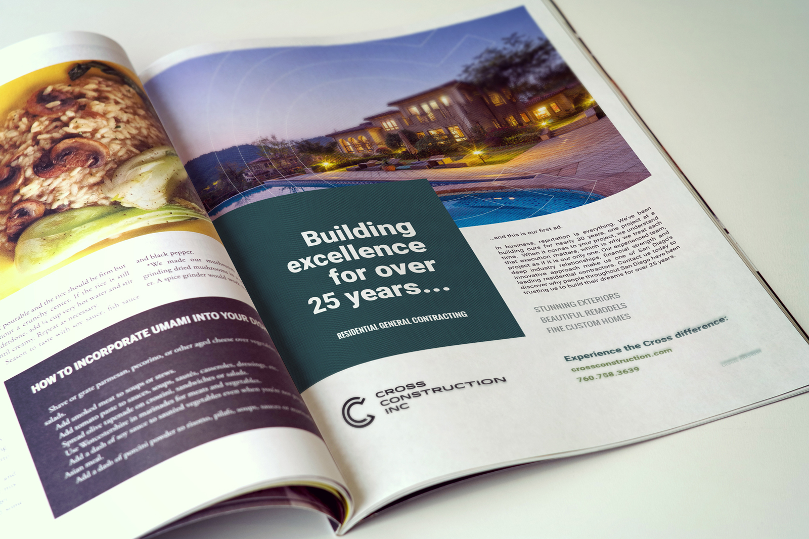 Construction company advertising